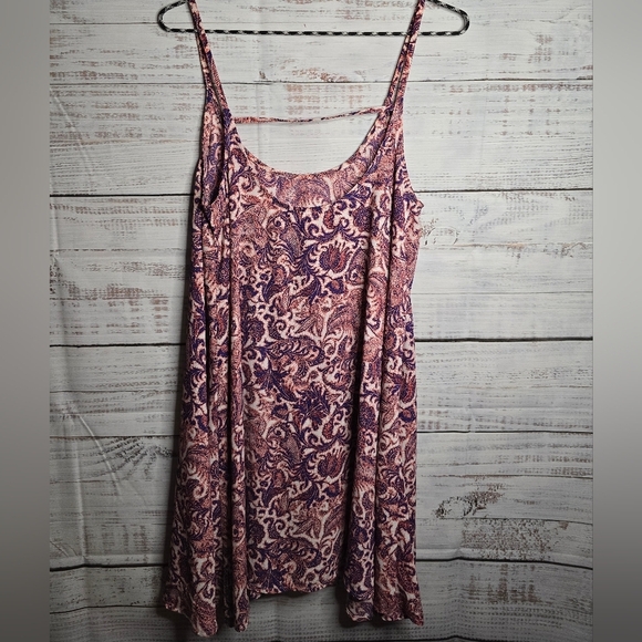 Free People Intimately Paisley Emily Sleeveless Slip Dress Women's S Mini Dress - Picture 3 of 5